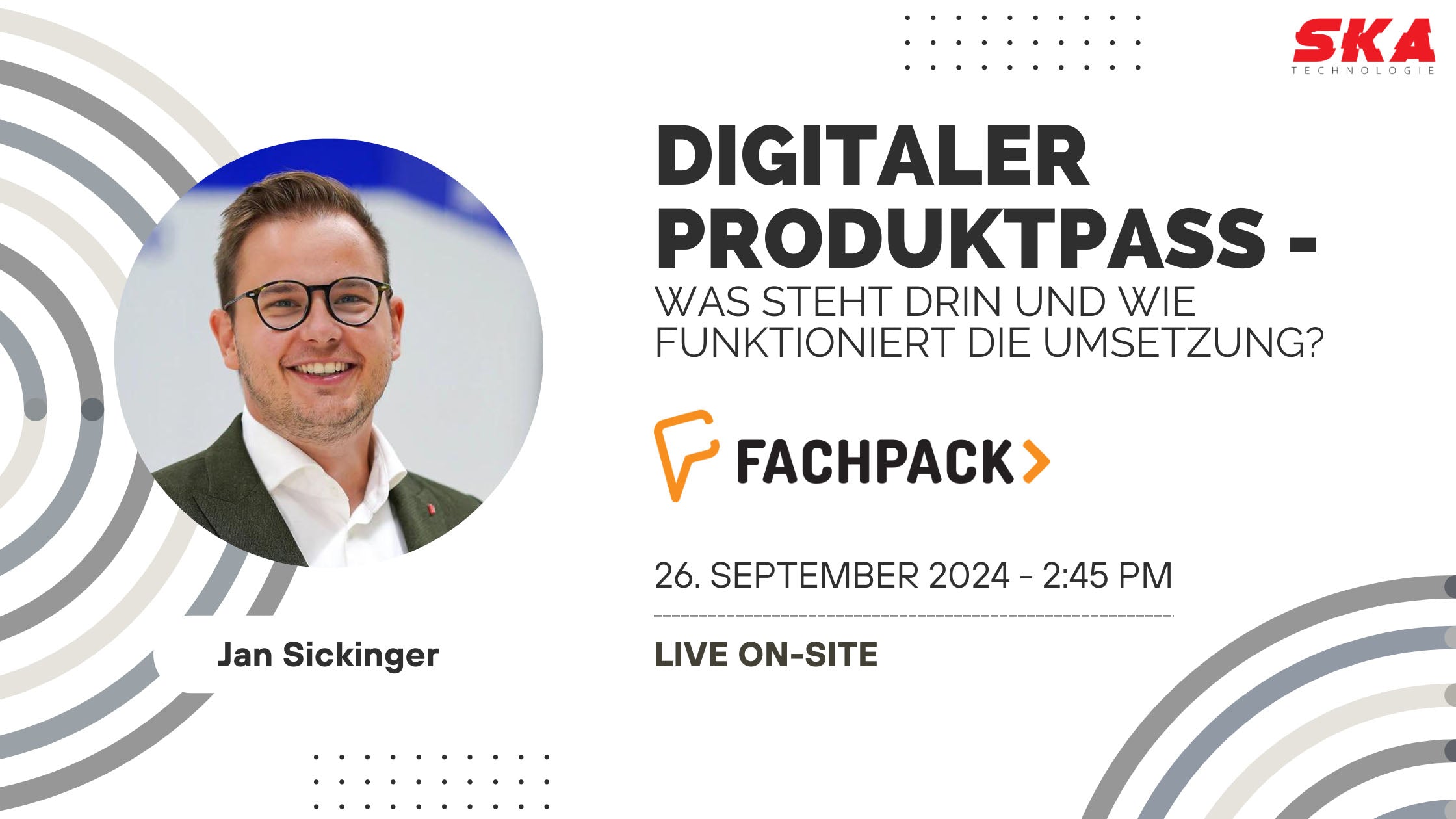 Vorstellung des Digitalen Produktpasses auf der Fachpack 2024